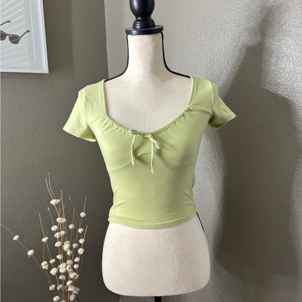 Hollister Green Women's Top Tie Detail